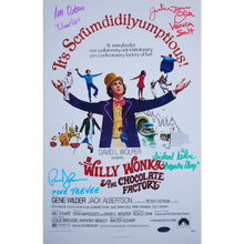 Load image into Gallery viewer, 11’’ X 17’’ WILLY WONKA POSTER - AUTOGRAPHED BY FOUR