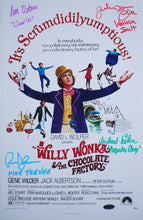 Load image into Gallery viewer, 11&quot; X 17&quot; WILLY WONKA POSTER - AUTOGRAPHED BY FOUR
