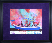 Load image into Gallery viewer, FRAMED 18” X 22” BOAT PORTRAIT BY KATE SNOW - AUTOGRAPHED BY FOUR
