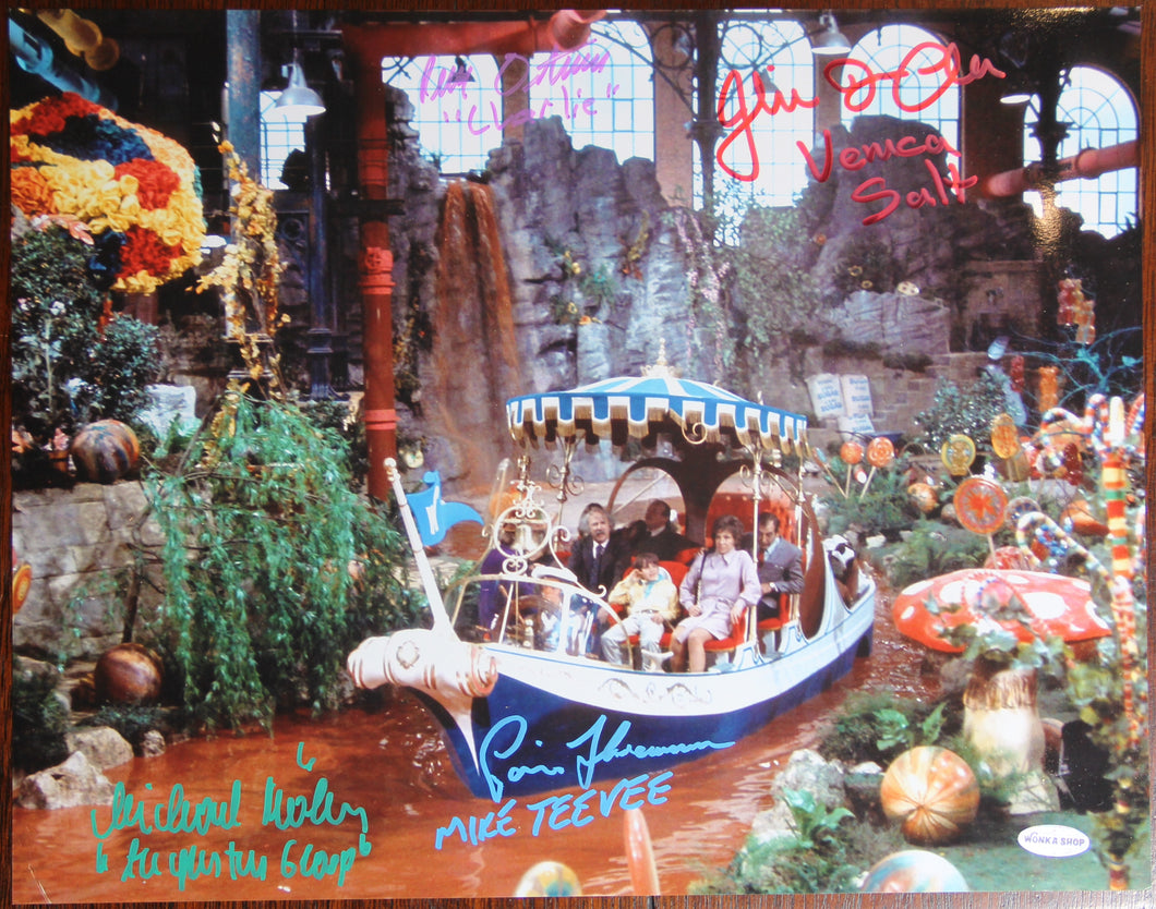 11” X 14” WONKATANIA BOAT SCENE - AUTOGRAPHED BY FOUR